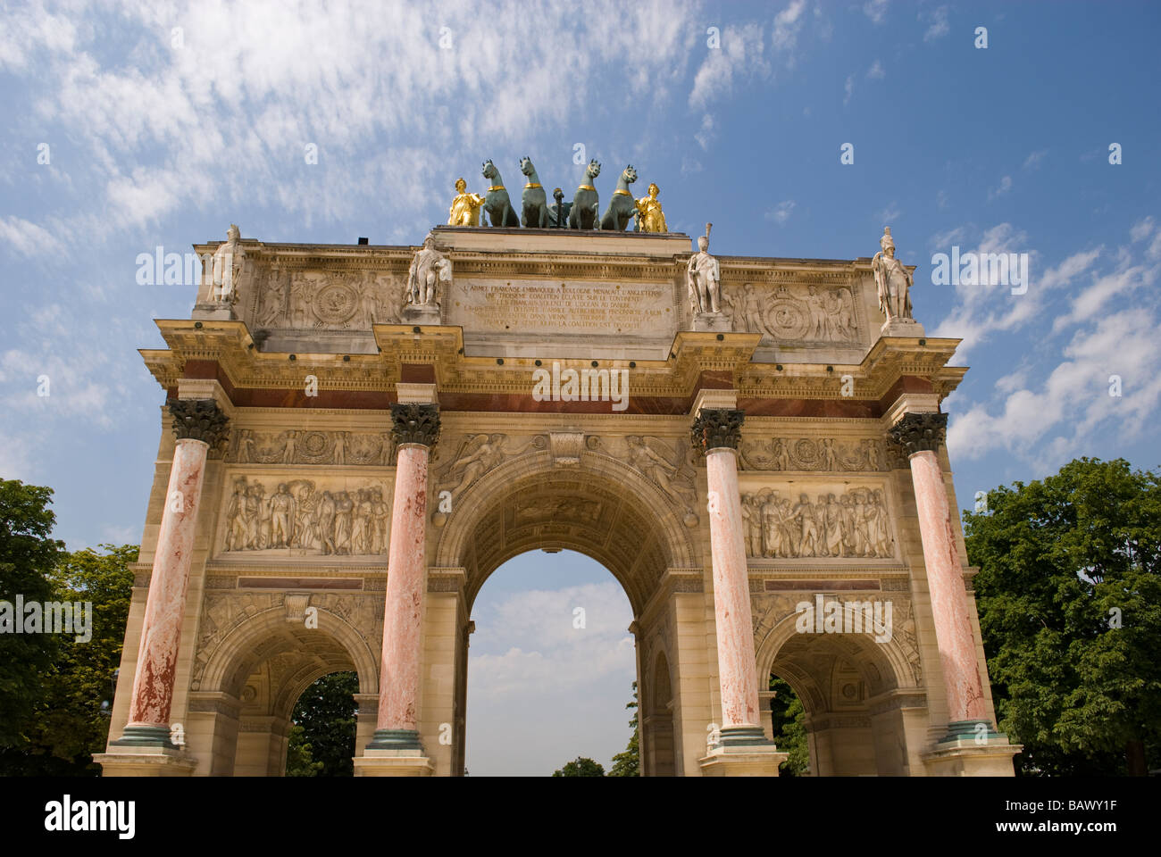 Arc du Triomphe du Carrousel Stock Photo