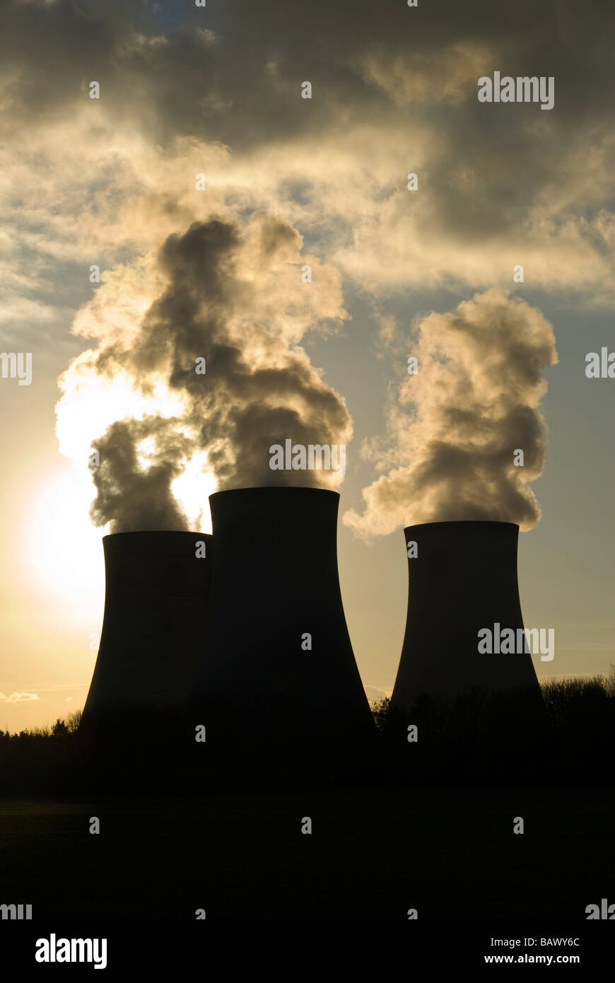 Pollution of Industrial Chemical Factory Stock Photo