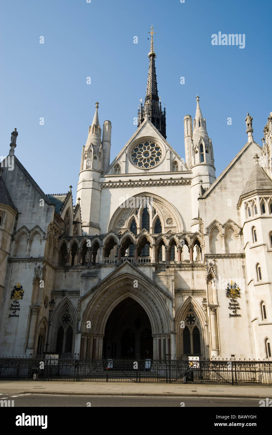 Royal Courts of Justice Stock Photo