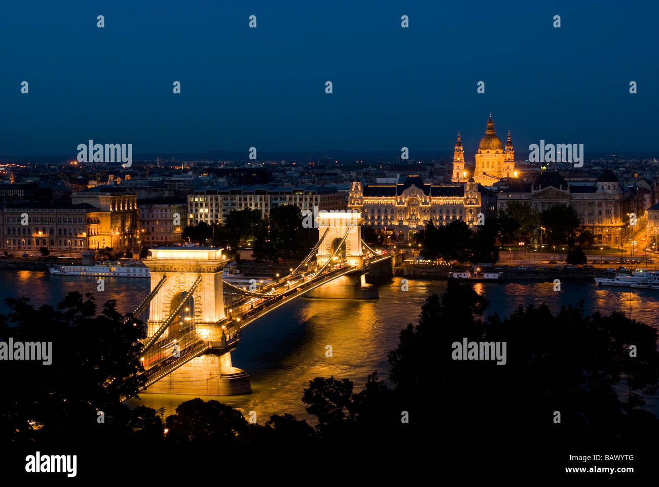 View of Budapest from Castle Hill Stock Photo - Alamy