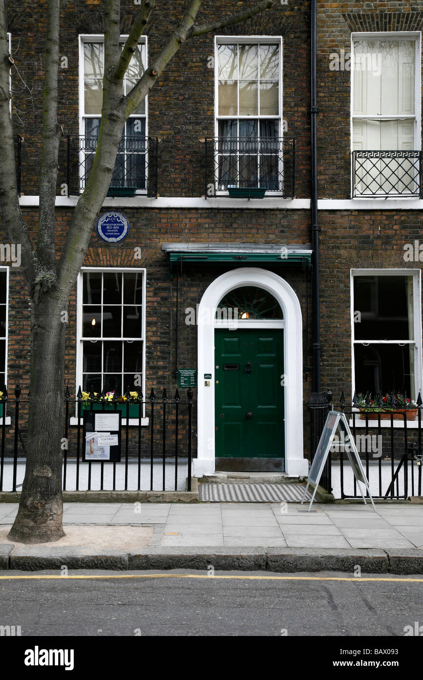 Charles Dickens Museum at 48 Doughty Street, Bloomsbury, London Stock Photo