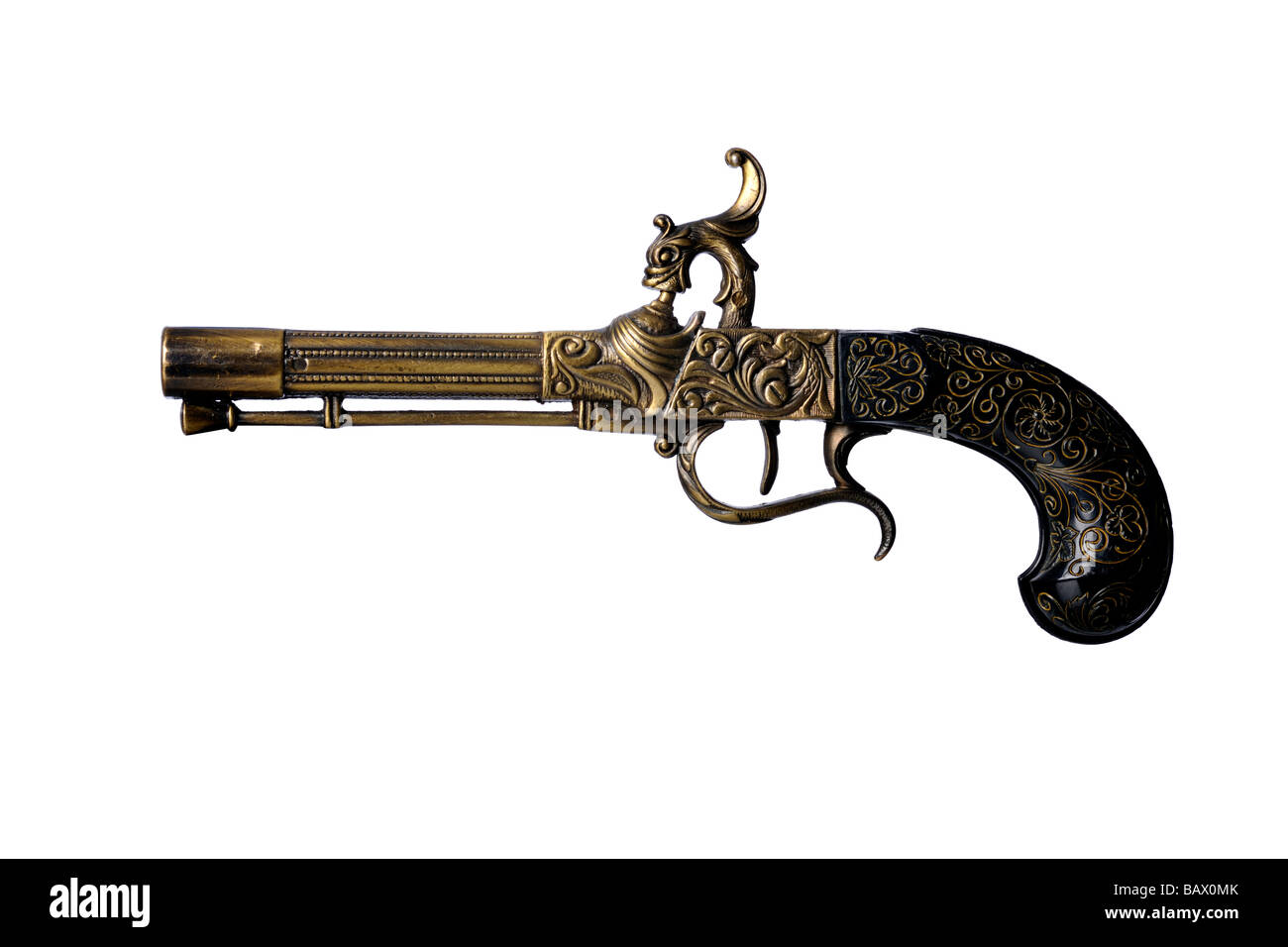 Vintage old musket hand gun Stock Photo