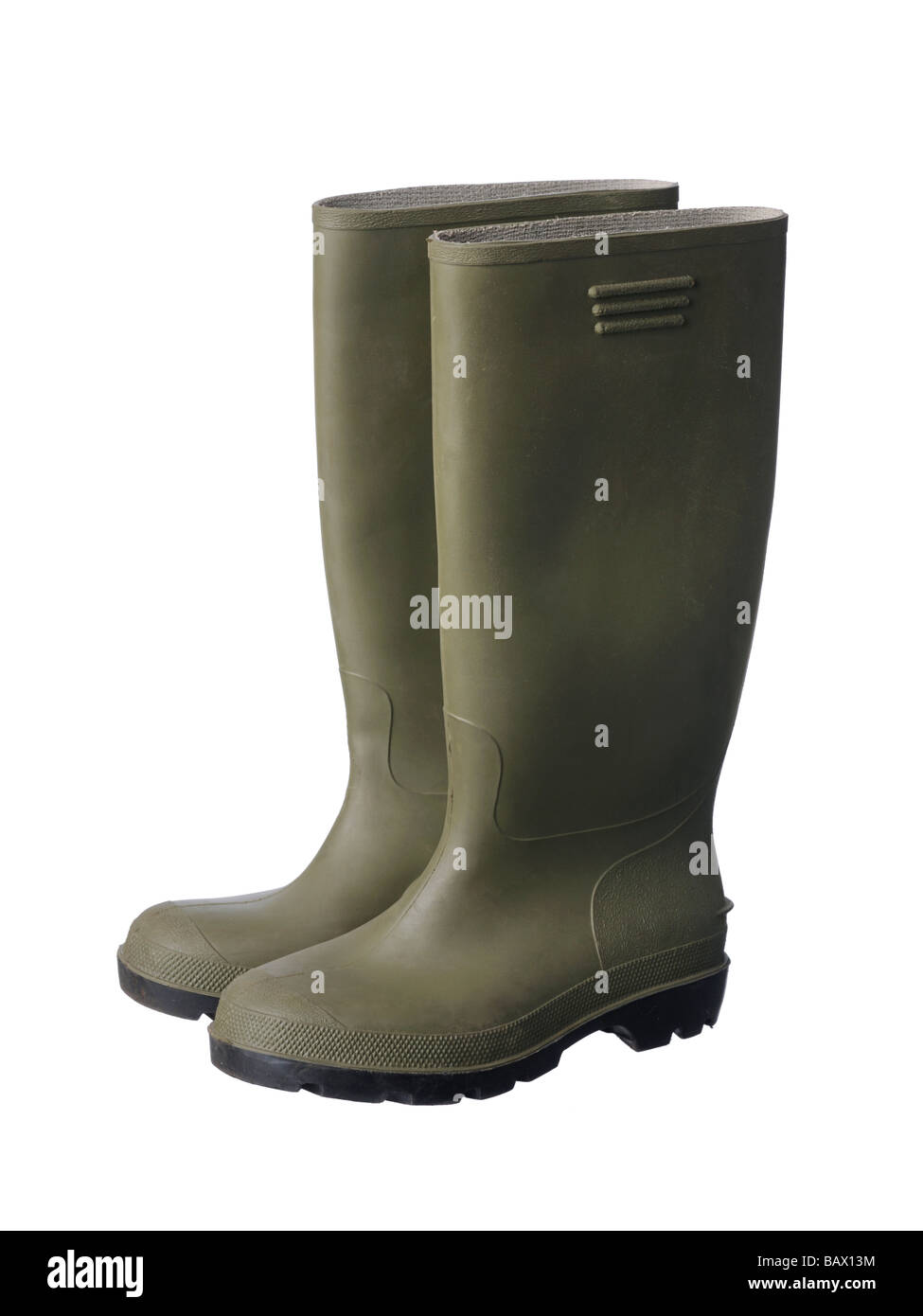Wellies rubber boots Stock Photo