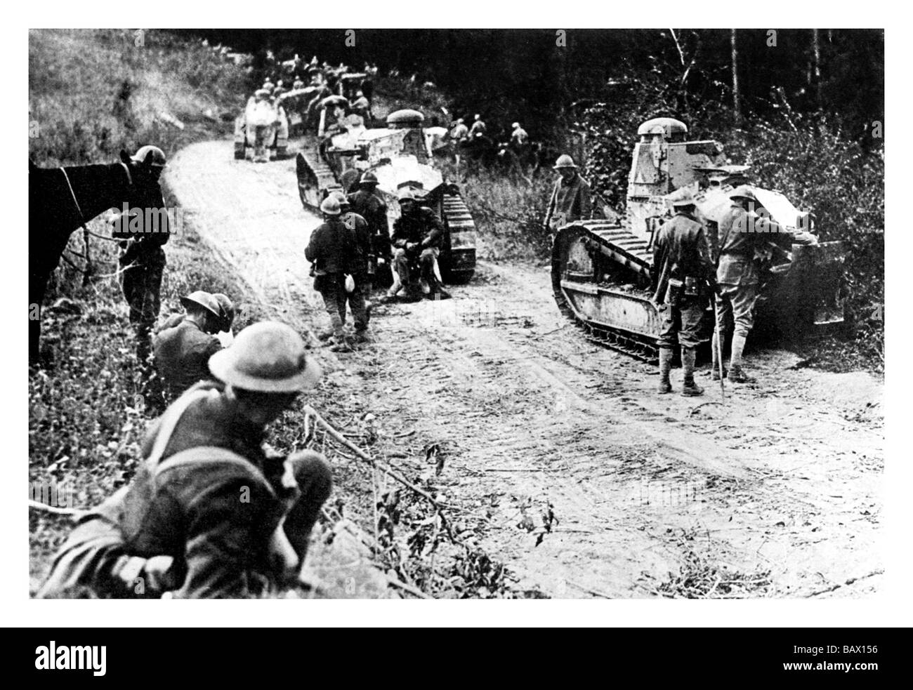 Tank Parade - 32nd Division Stock Photo