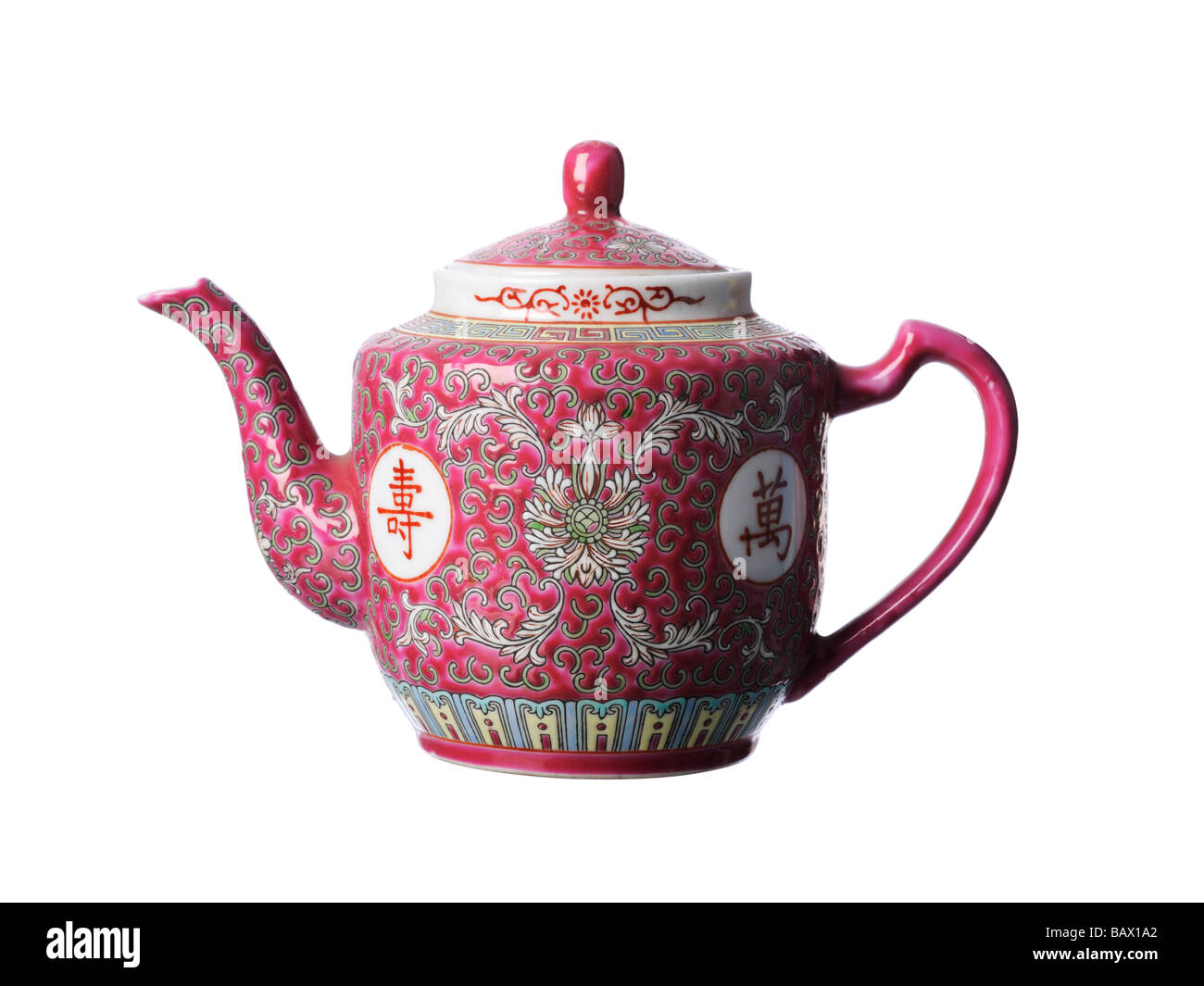 Vintage oriental tea pot Stock Photo