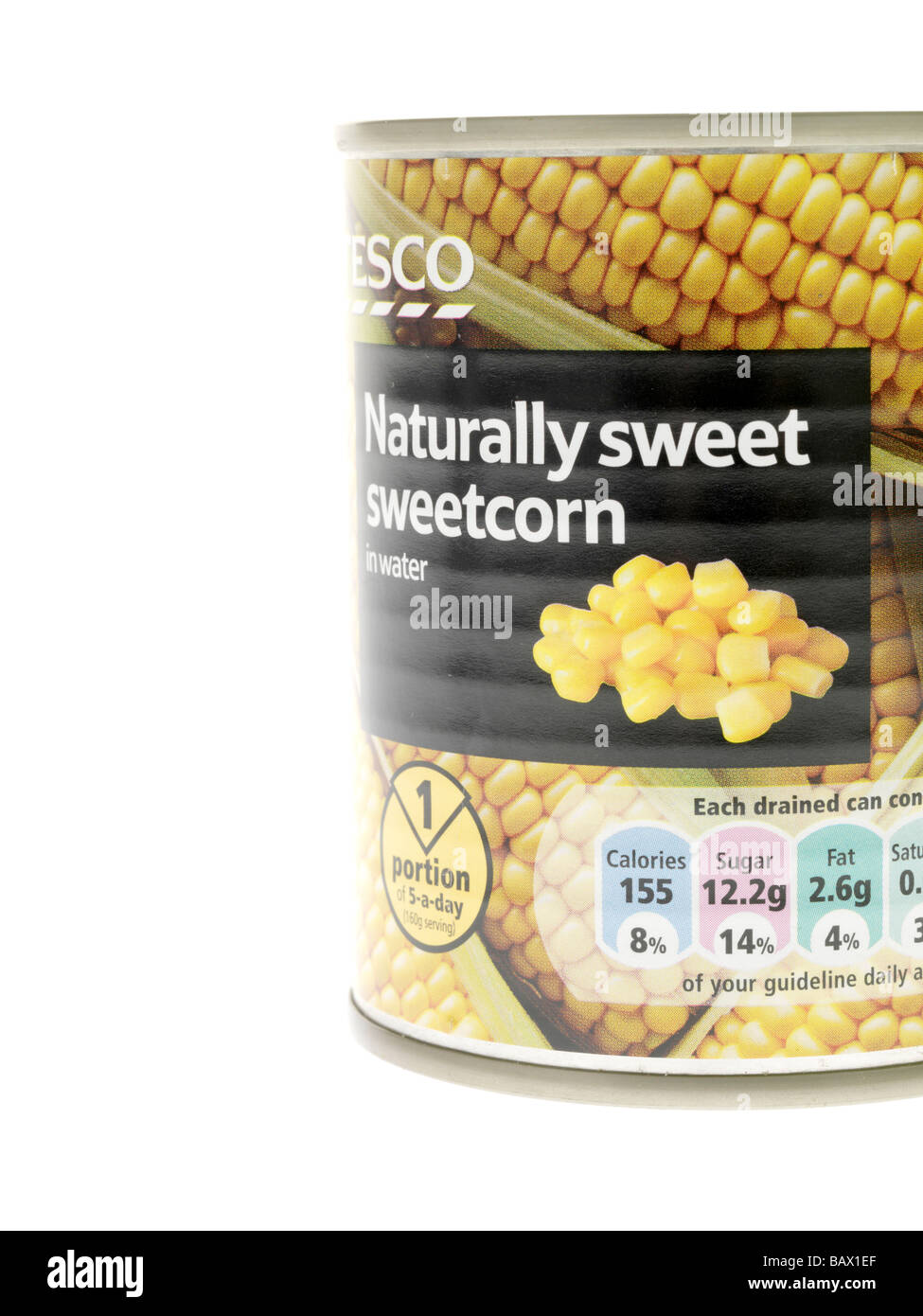 Tin of Sweetcorn Stock Photo Alamy