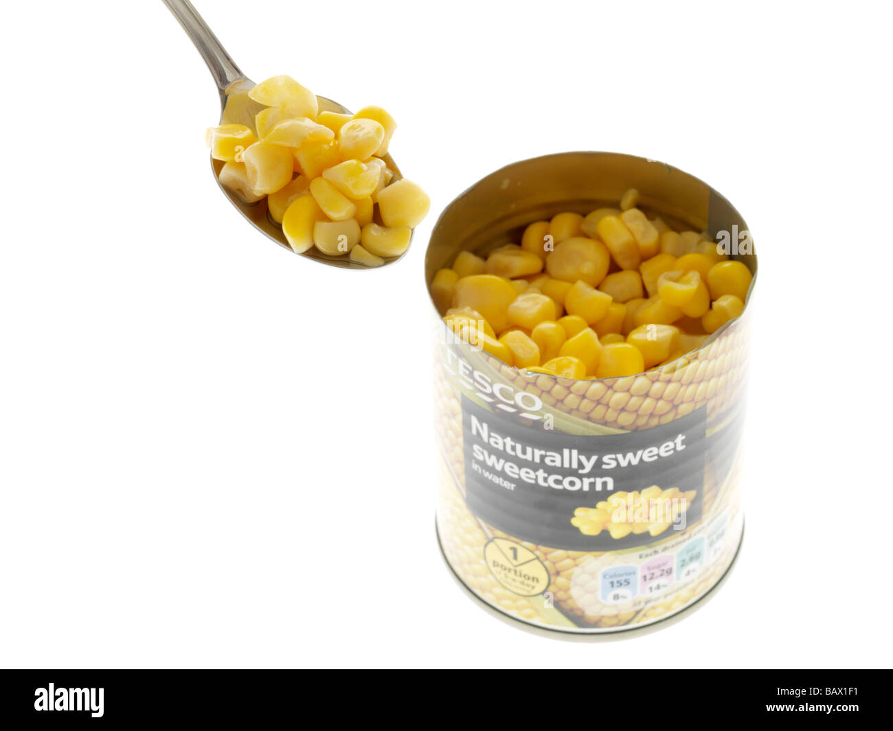 Tin of Sweetcorn Stock Photo Alamy