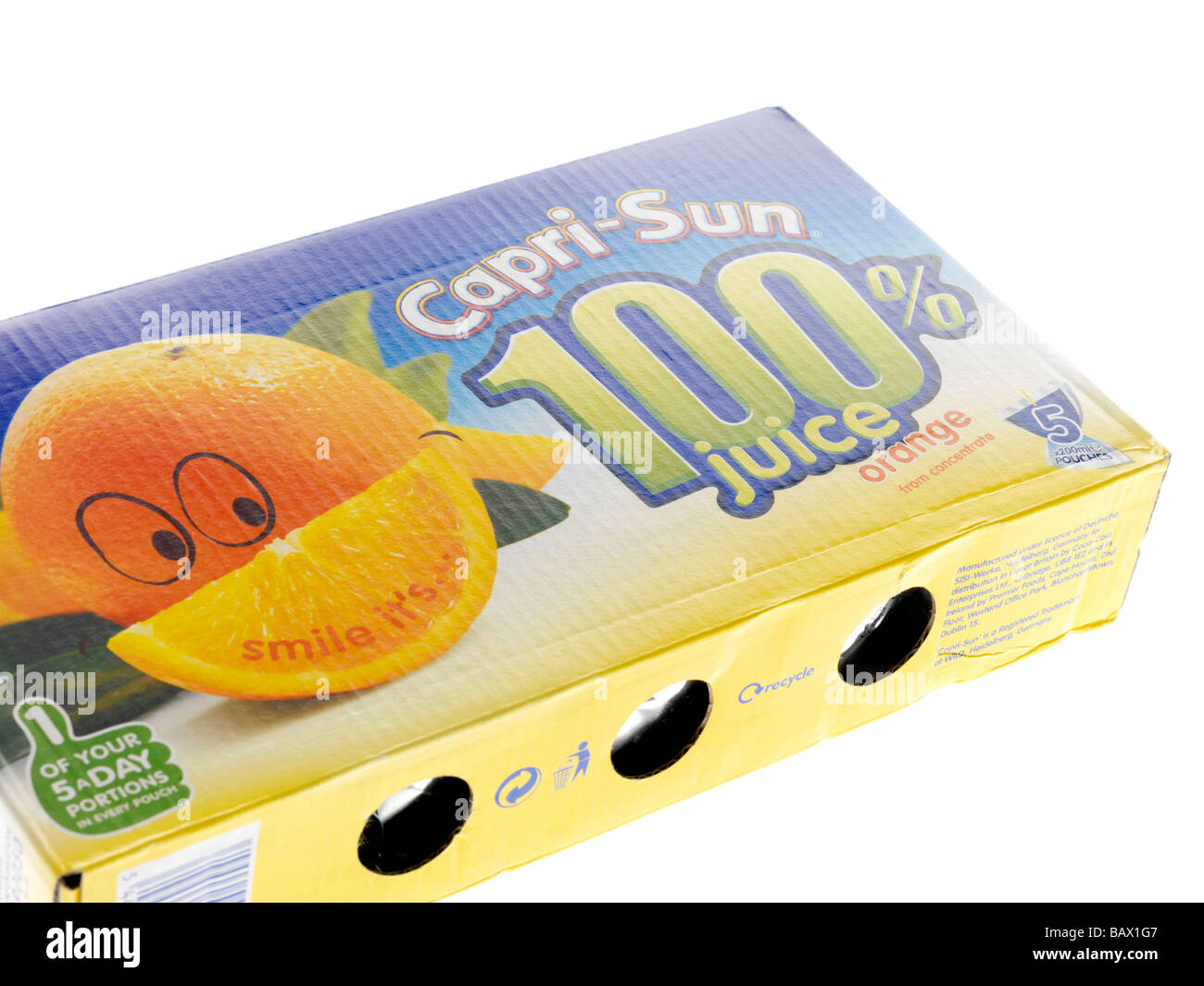 Cartons of Orange Juice Stock Photo Alamy