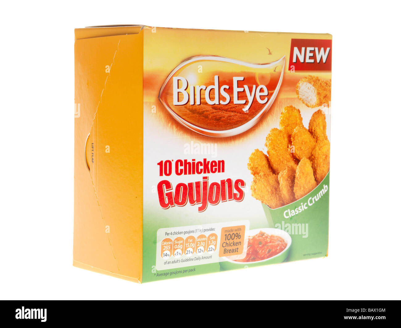 Frozen Chicken Goujons Stock Photo Alamy