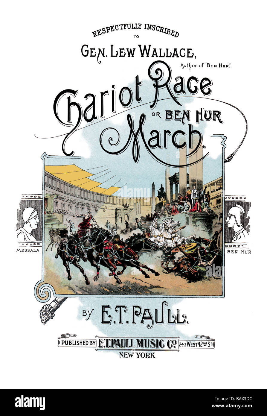 ben hur chariot race piano sheet music ben hur chariot race piano sheet music