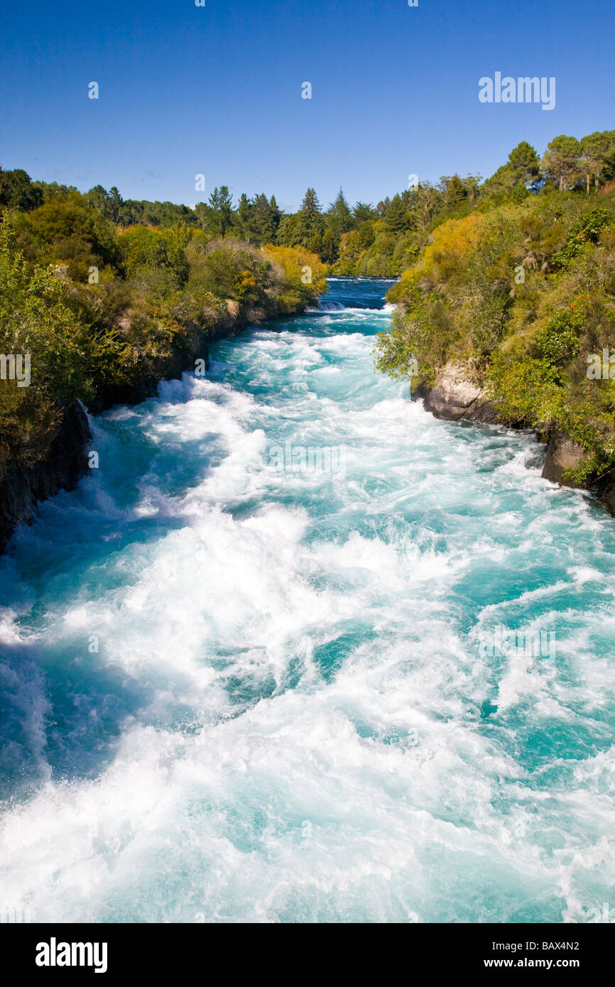 Powerful Huka Falls Waikato River Taupo new zealand Stock Photo Alamy