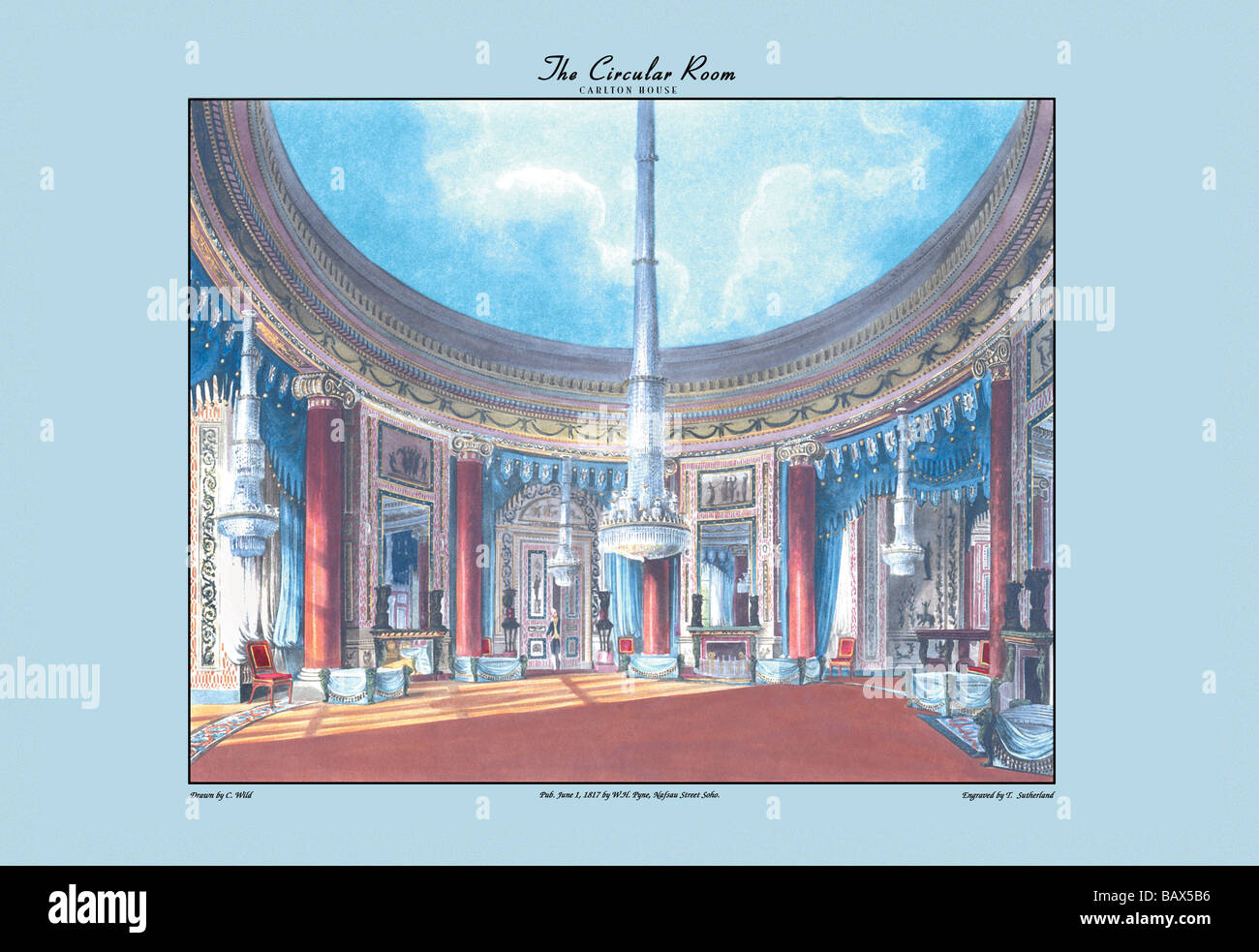 The Circular Room Carlton House Stock Photo Alamy