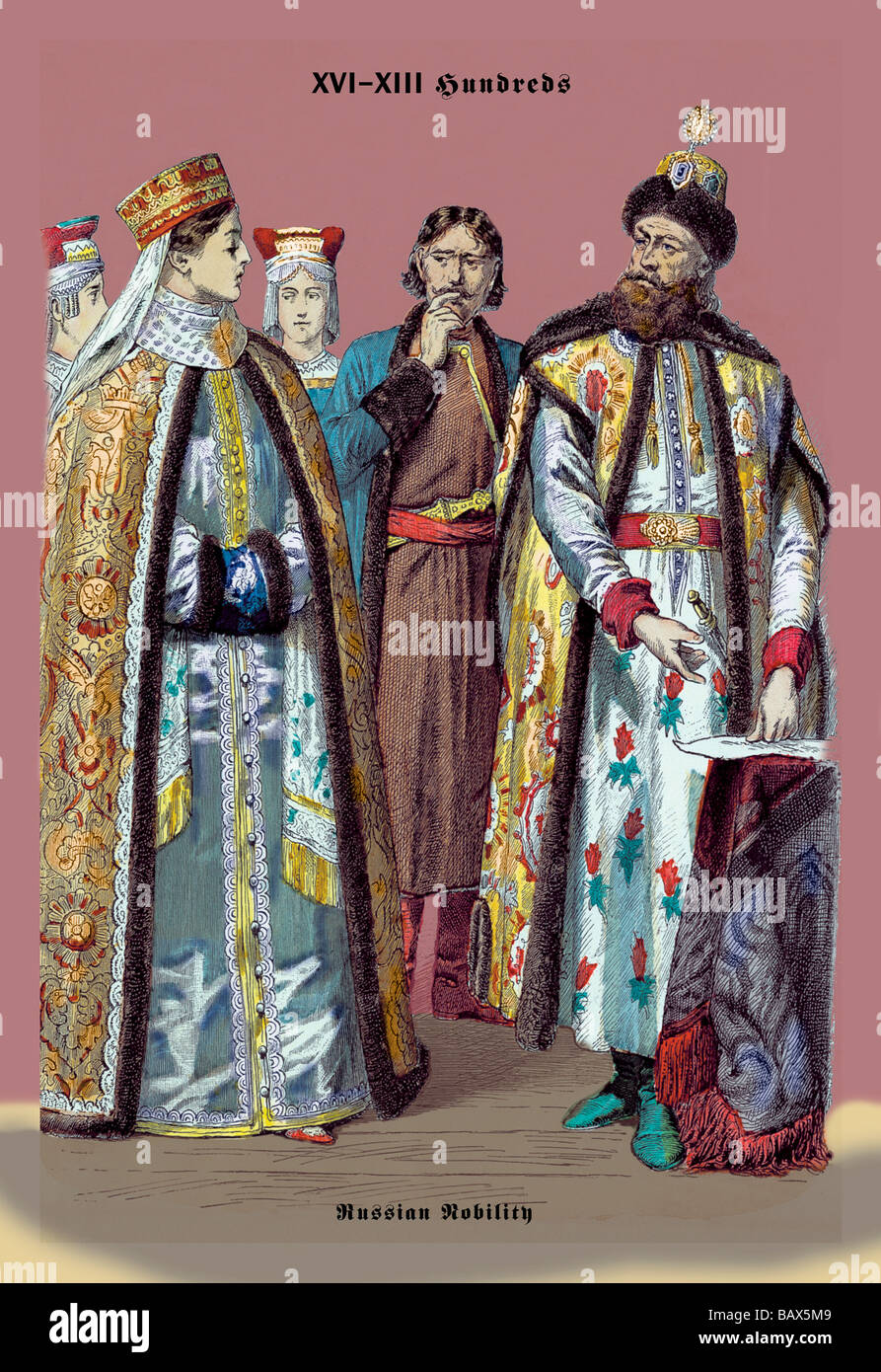 Russian Nobility,19th Century Stock Photo - Alamy