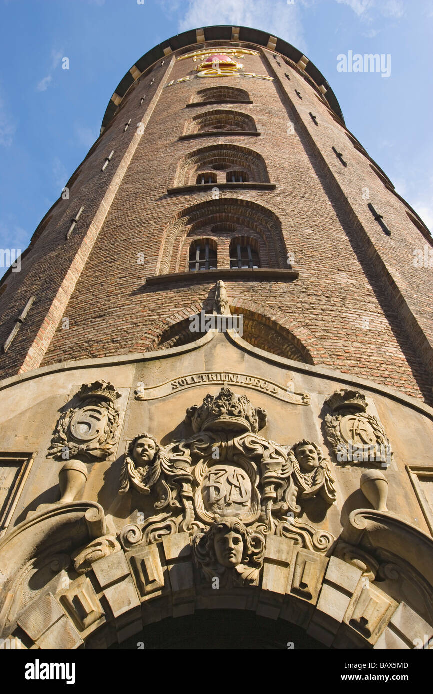 The Rundetarn, Copenhagen, Denmark; Historical round tower Stock Photo