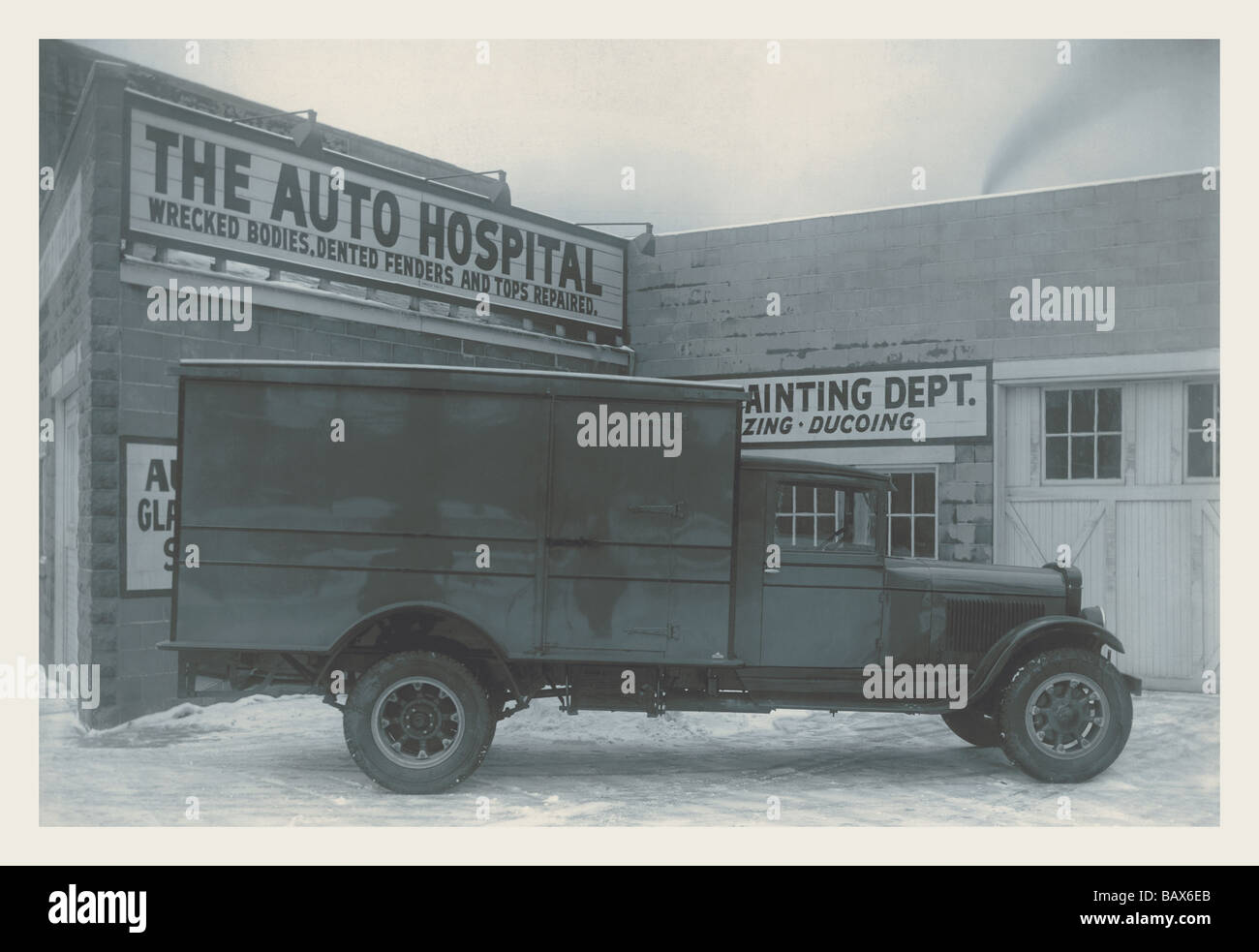 Truck at the Auto Hospital Stock Photo Alamy