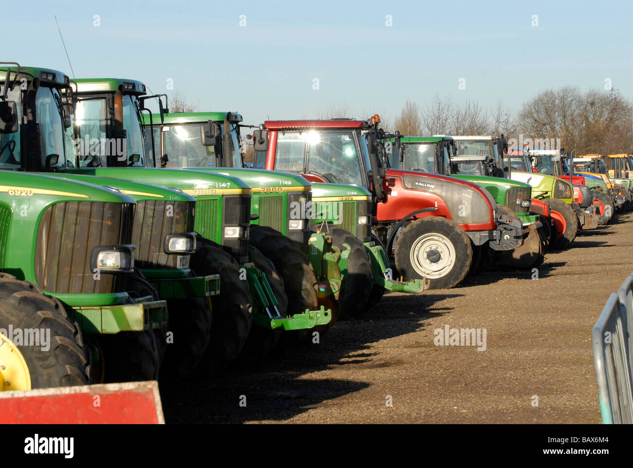 Tractor auction UK Stock Photo Alamy