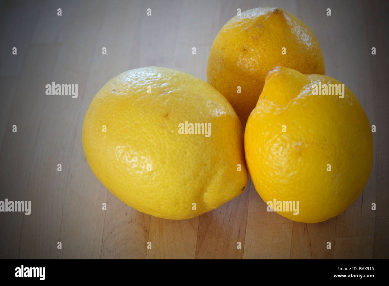 Three lemons Stock Photo