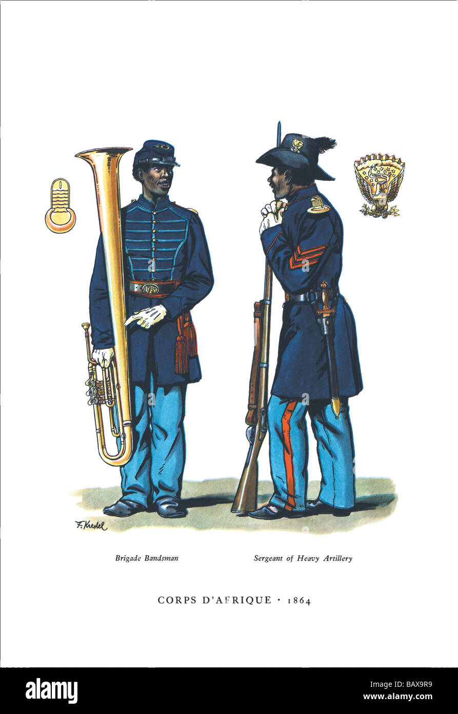 Corps D'Afrique,1864 Stock Photo