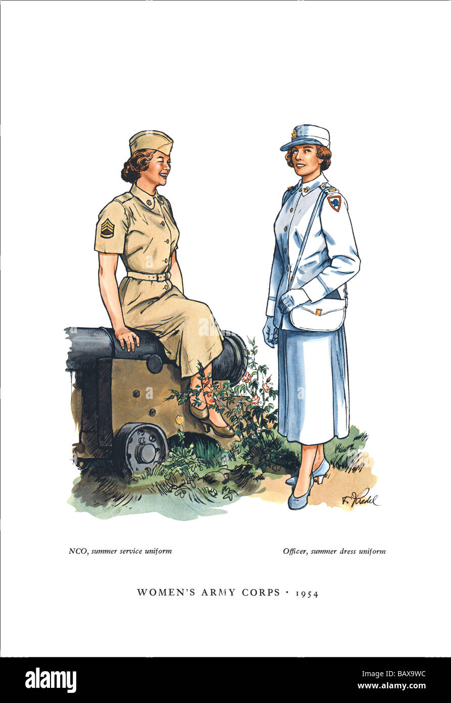 Women's Army Corps,1954 Stock Photo