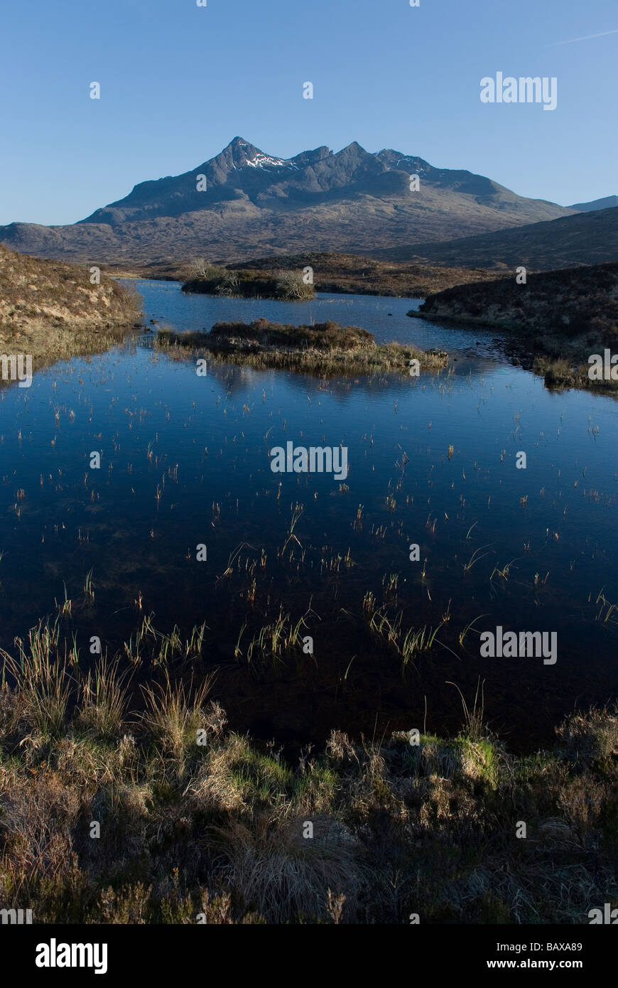 The Black Cuiliins, Sligachan, Isle of Skye, Scotland Stock Photo