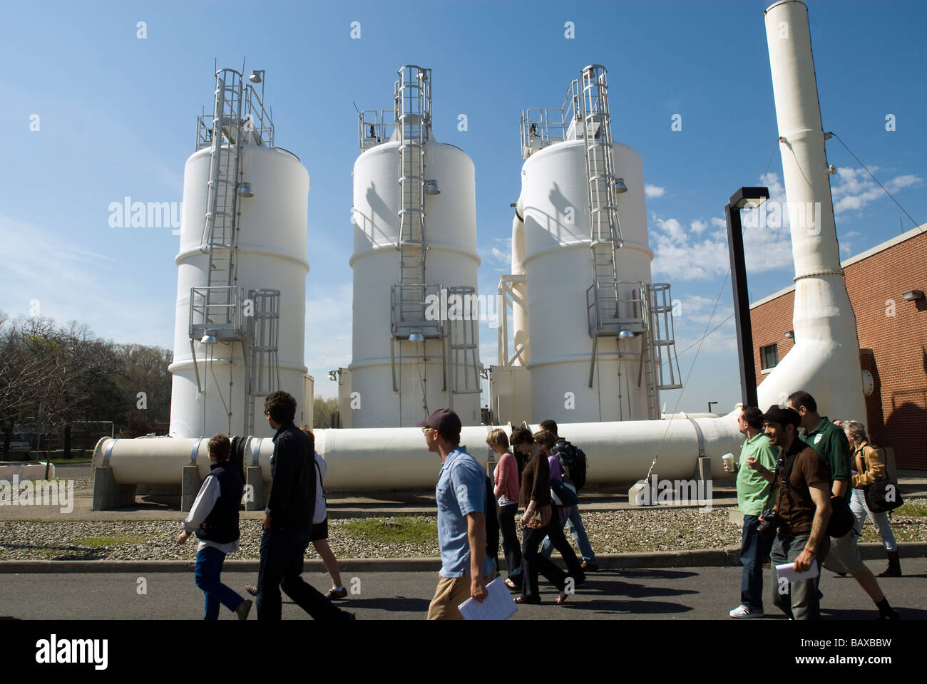 Yonkers Sewage Treatment Plant in the city of Yonkers NY in Westchester