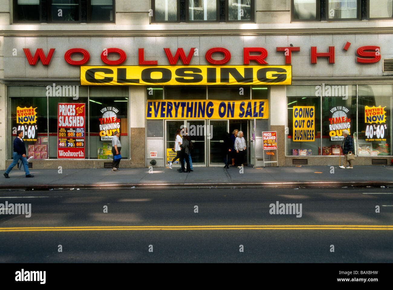 A Woolworth s store in New York during their closing in the United