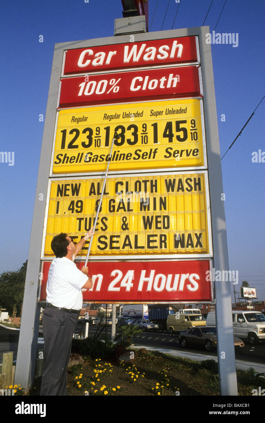 gas petrol fuel price economy sign gasoline transport cost rise fall