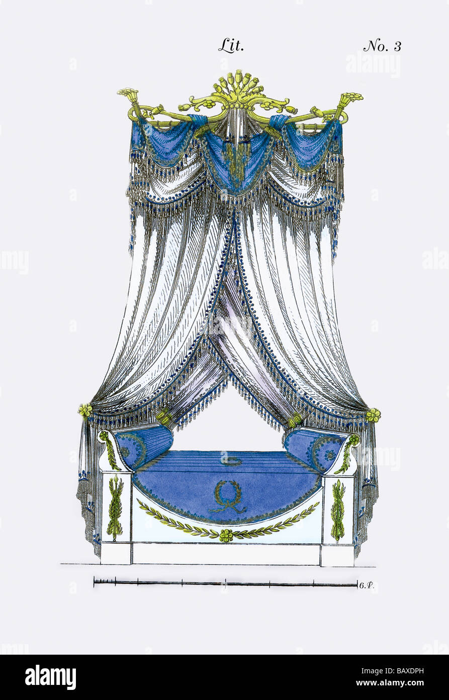 French Empire Bed No. 3 Stock Photo