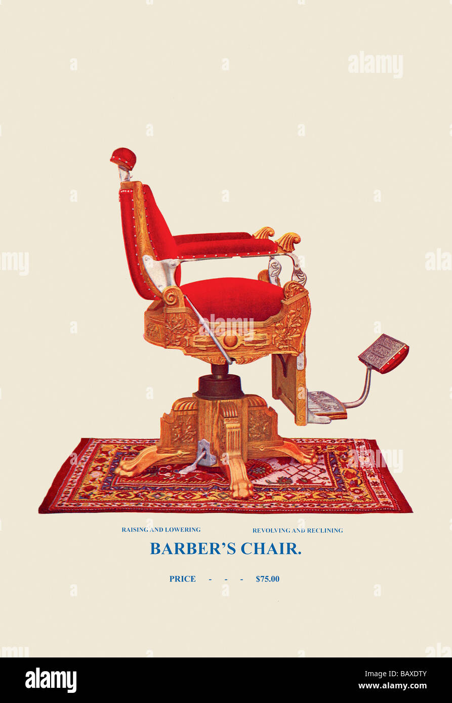 Hydraulic Barber's Chair 95 Stock Photo Alamy