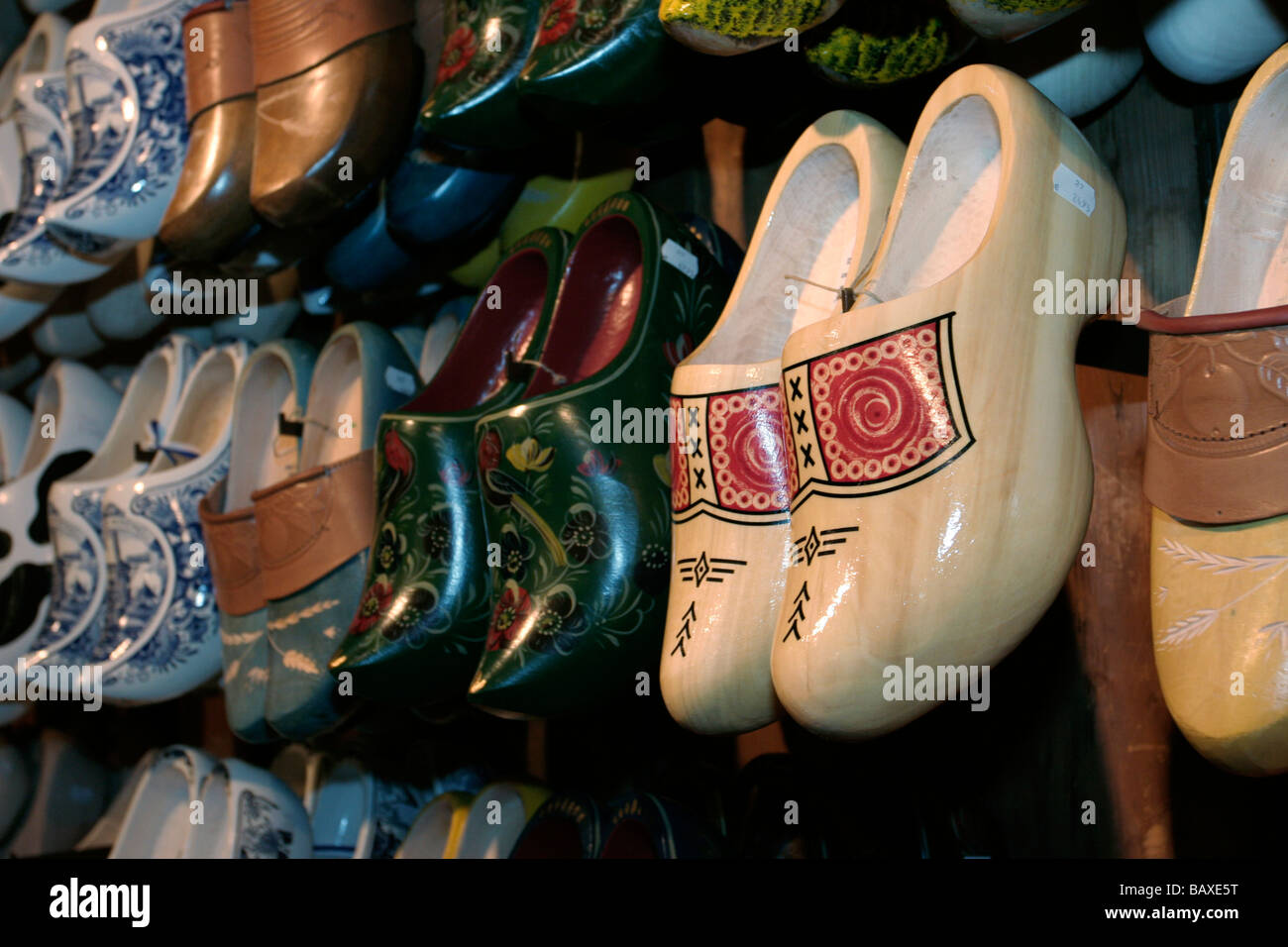 Traditional wooden shoe in Holland Stock Photo Alamy