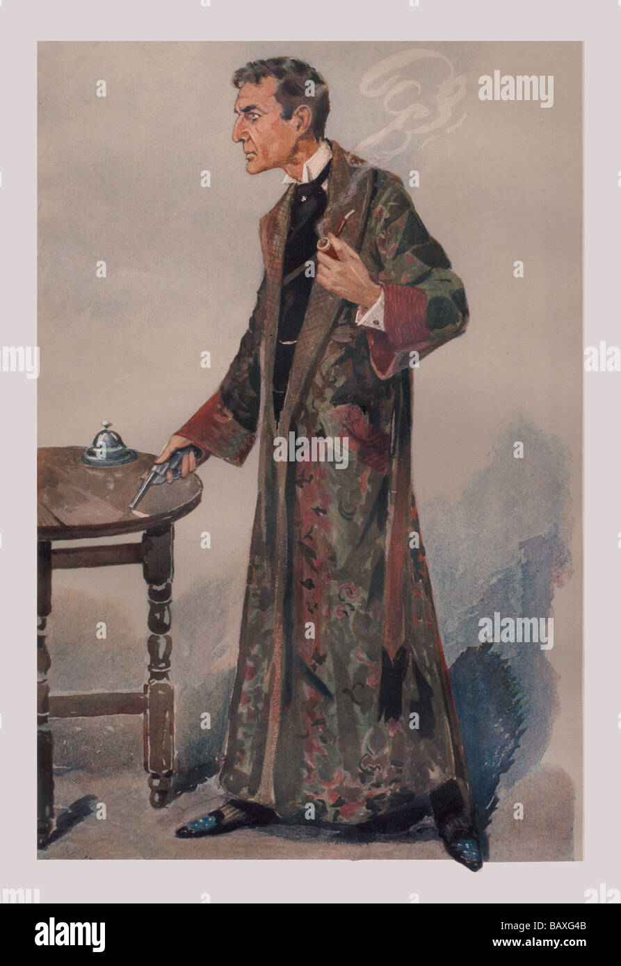 Sherlock Holmes and Revolver Stock Photo Alamy
