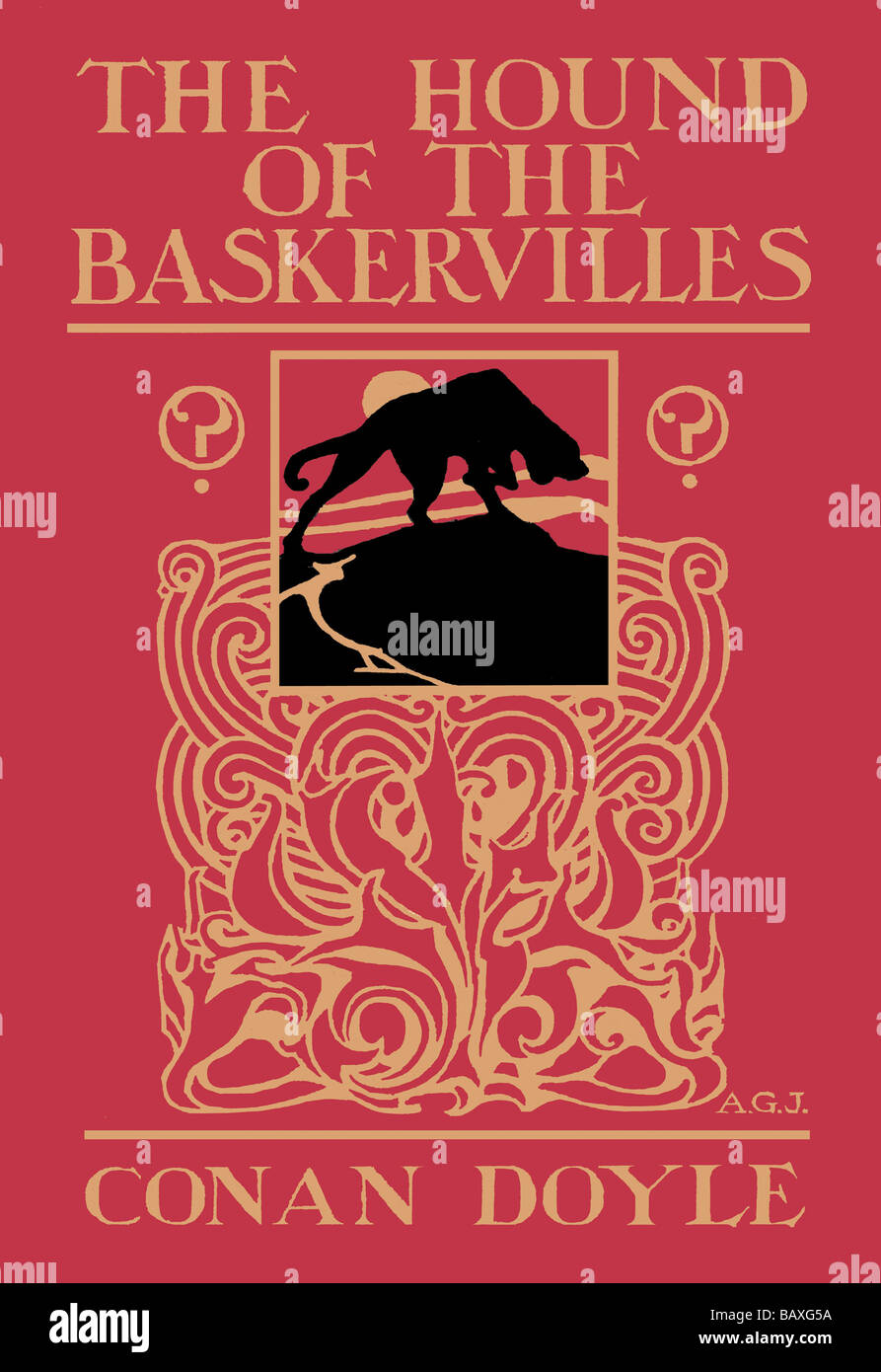 The Hound of the Baskervilles #3 (book cover) Stock Photo
