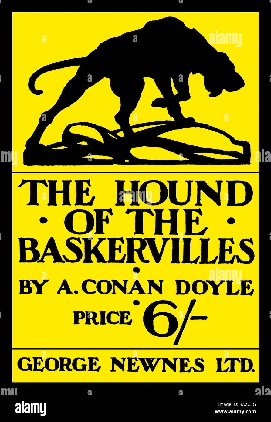 The Hound of the Baskervilles #4 (book cover) Stock Photo
