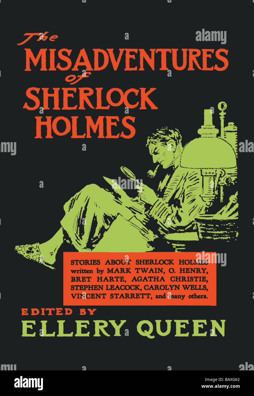 The Misadventures of Sherlock Holmes (book cover) Stock Photo