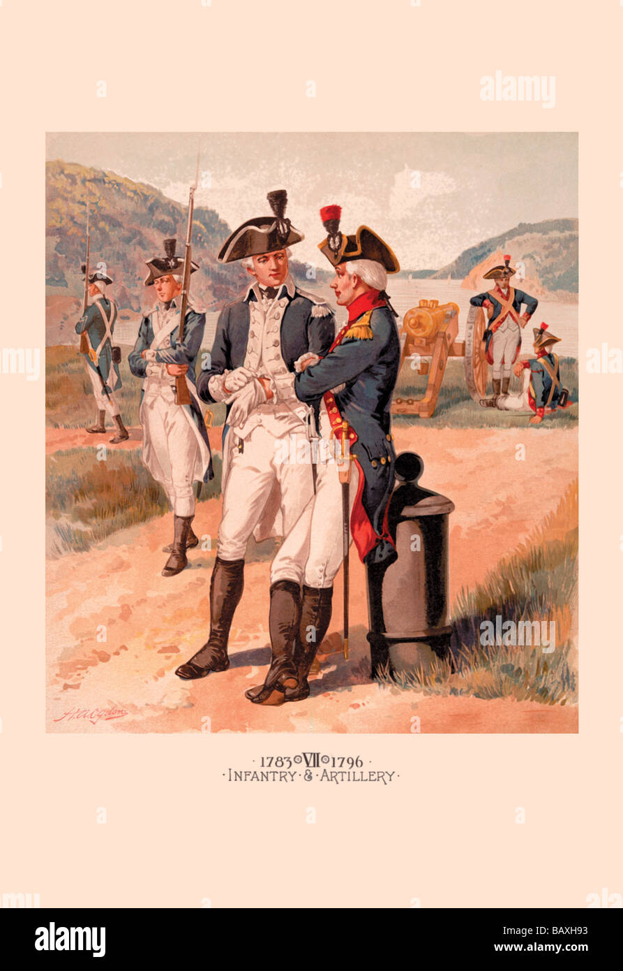 Infantry and Artillery Stock Photo Alamy