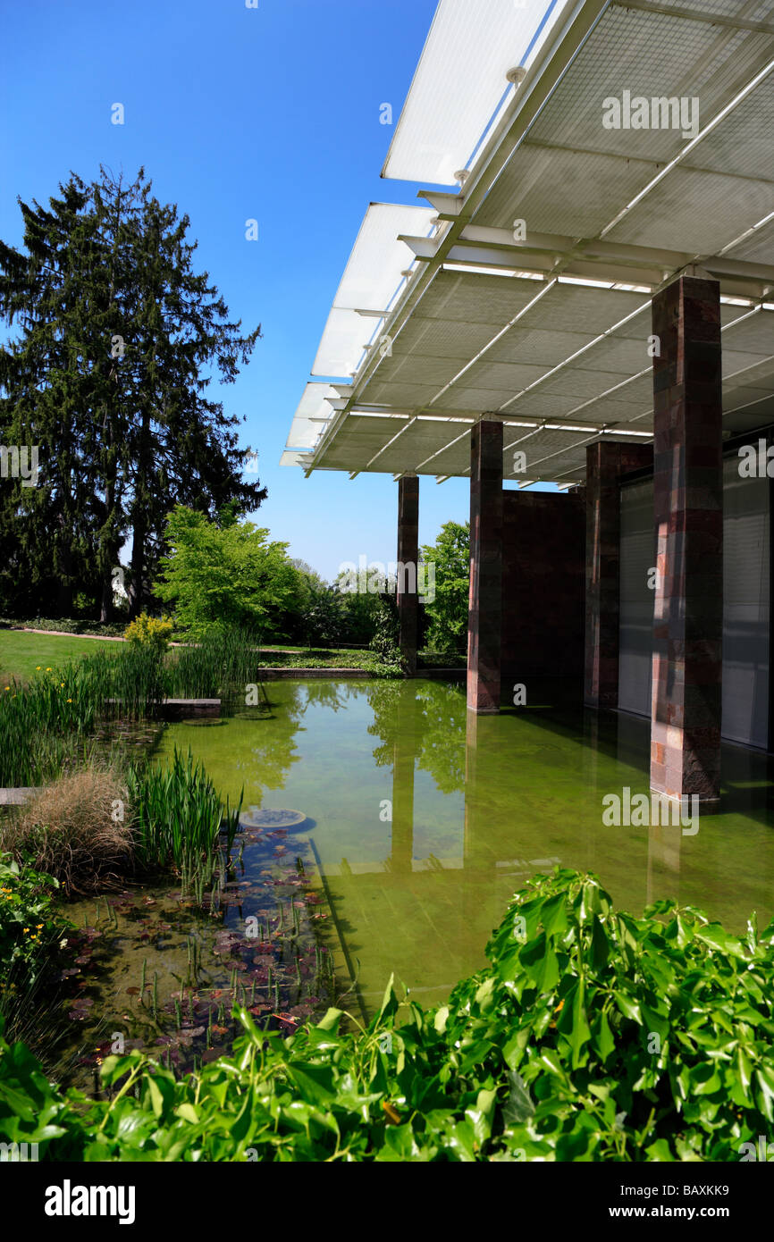 Modern architechture of Fondation Beyeler, Basel, Switzerland Stock Photo