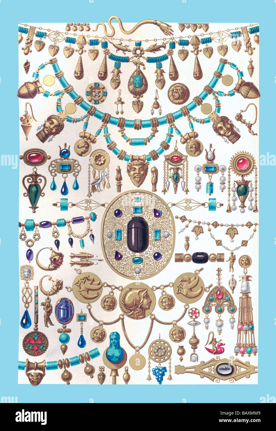 Etruscan Jewelry Stock Photo