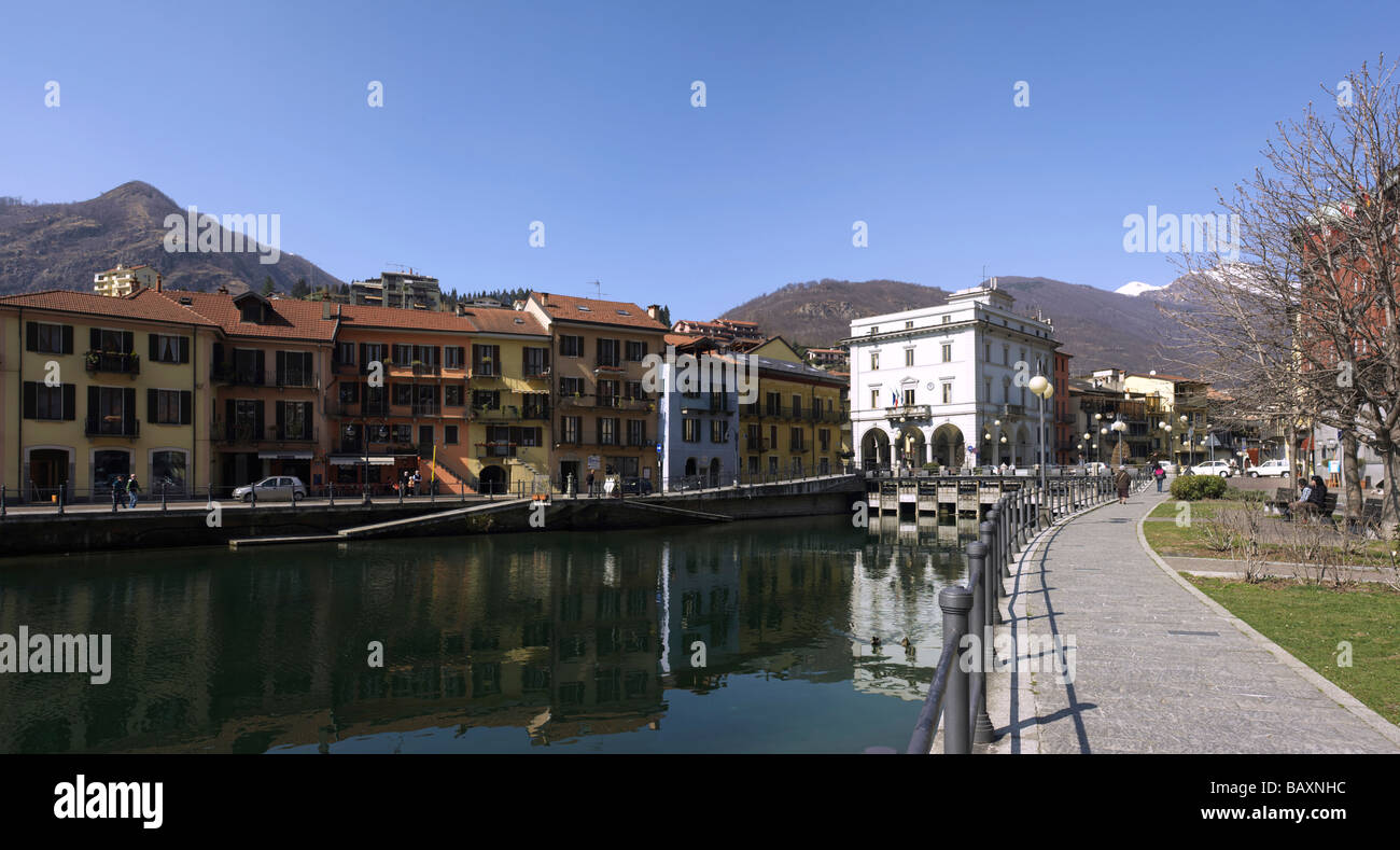 Italy Piemont Lake Orta Omegna Stock Photo