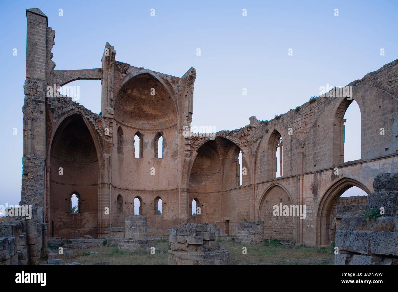 Ruins of a church, Agios Georgios of the Greeks, Famagusta, Gazimagusa, North Cyprus, Cyprus Stock Photo