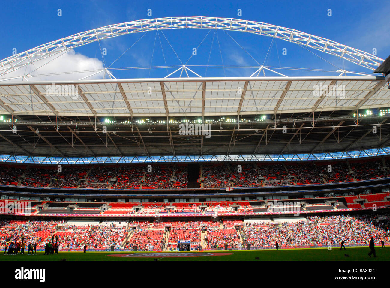 Wembley Stadium on Johnstone's Paint trophy final day  2008 Stock Photo