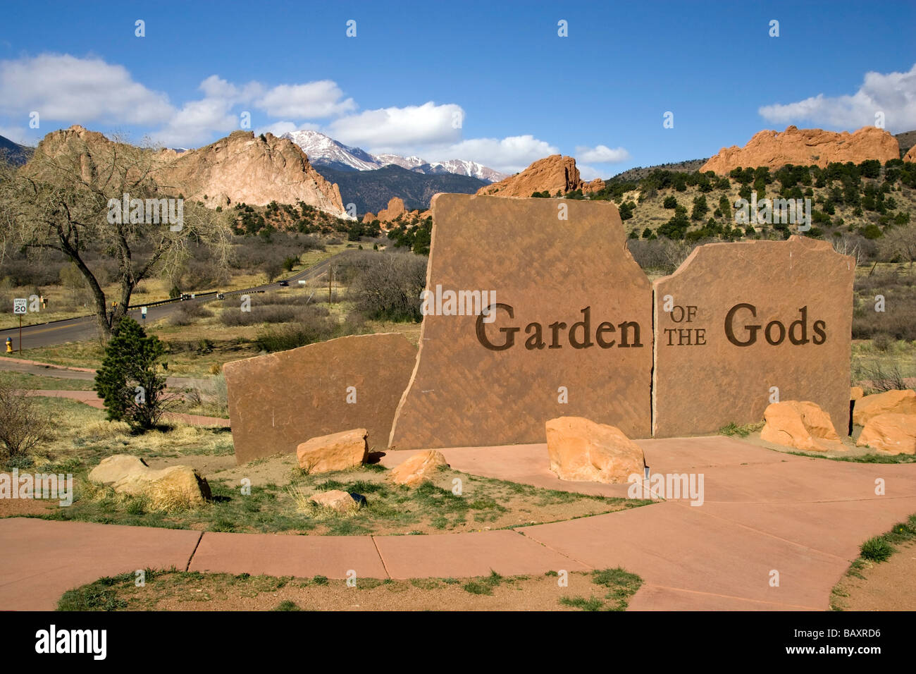 Entrance Sign To Garden Of The Gods Park Colorado Springs