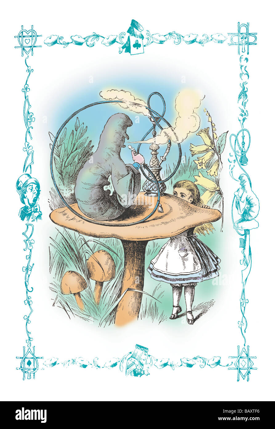 Alice in Wonderland: Advice from a Caterpillar Stock Photo - Alamy, image size:893x1390