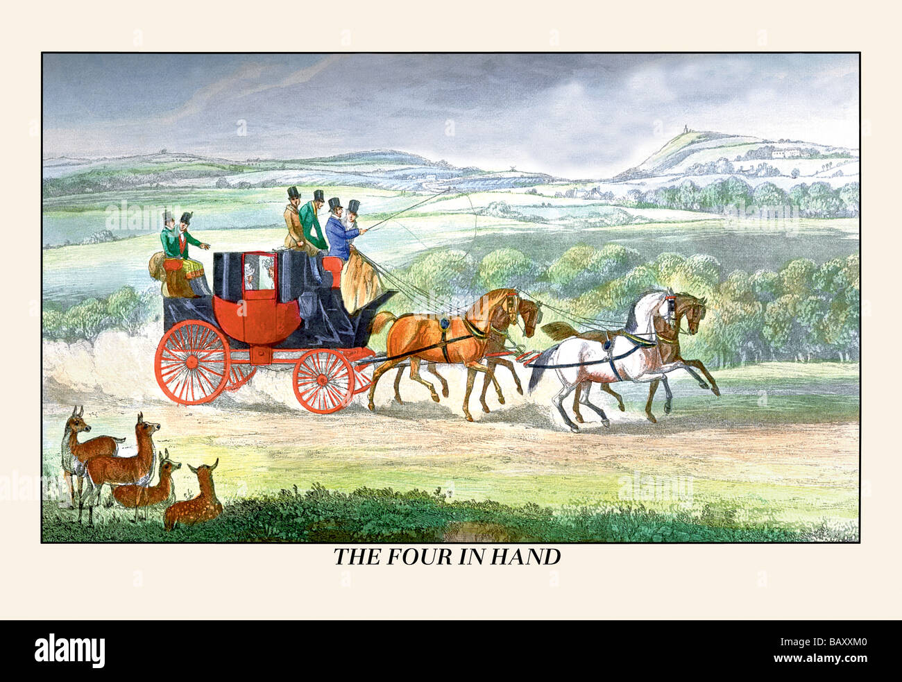 The Four in Hand Stock Photo Alamy