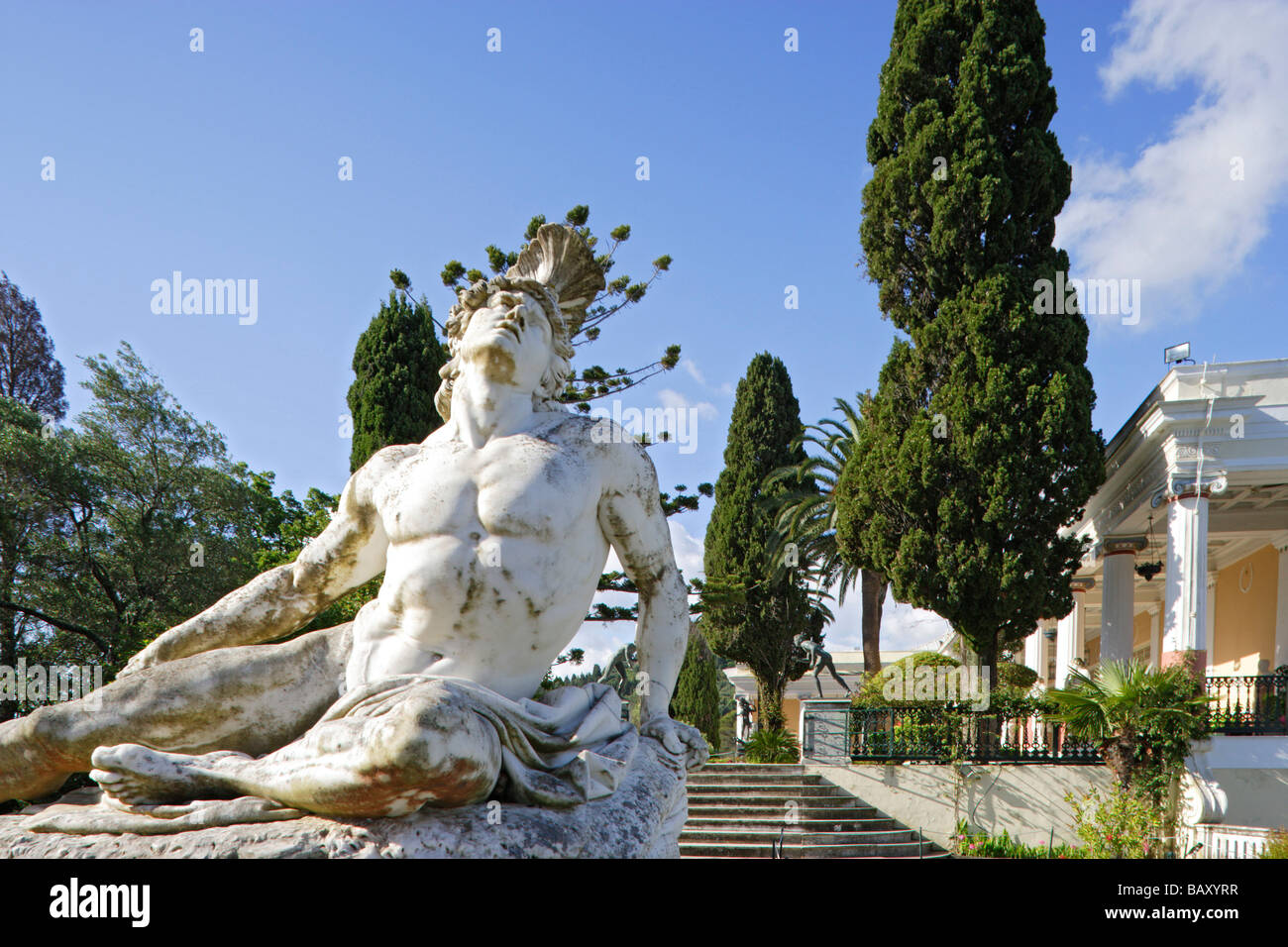 Garden of achilleion hi-res stock photography and images - Alamy