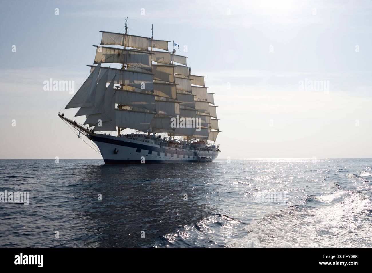 Royal Clipper under full sail, Sailing Cruiseship Royal Clipper (Star