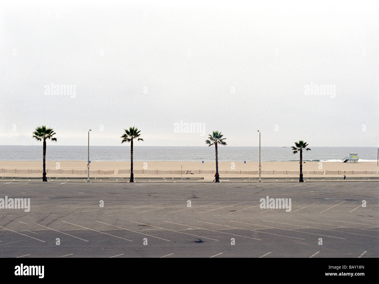 Empty parking lot Los Angeles California United States Stock Photo - Alamy