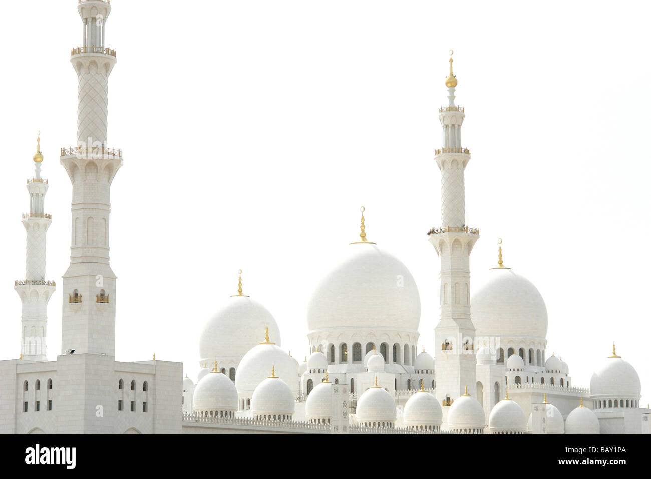 Zayed Grand Mosque, Sheikh Zayed Mosque, Abu Dhabi, United Arab Emirates, UAE Stock Photo