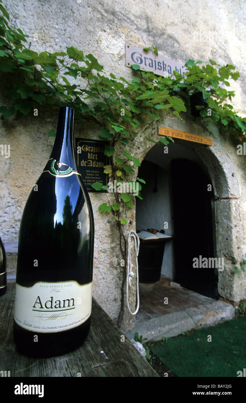 Wine cellar in Bled Castle, Slovenia Stock Photo