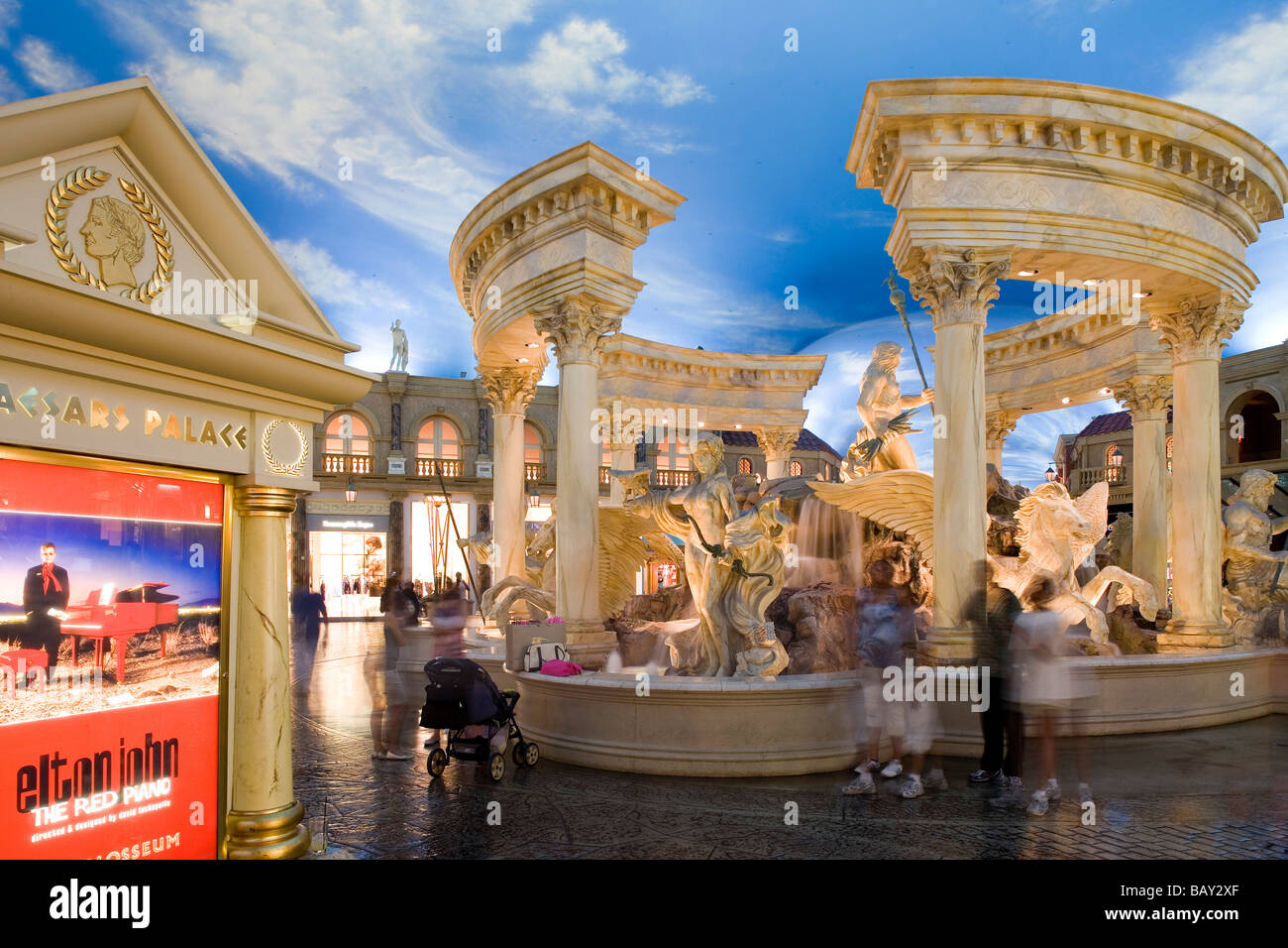 The Fountain of the Gods at the Forum Shops in Caesars Palace, Las Vegas  Strip, Nevada, United States, North America Stock Photo - Alamy