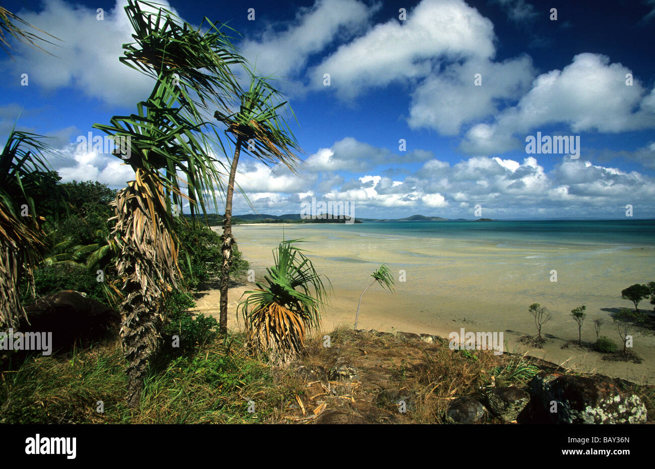 Bay and beach at the top of the Cape York Peninsula, Queensland